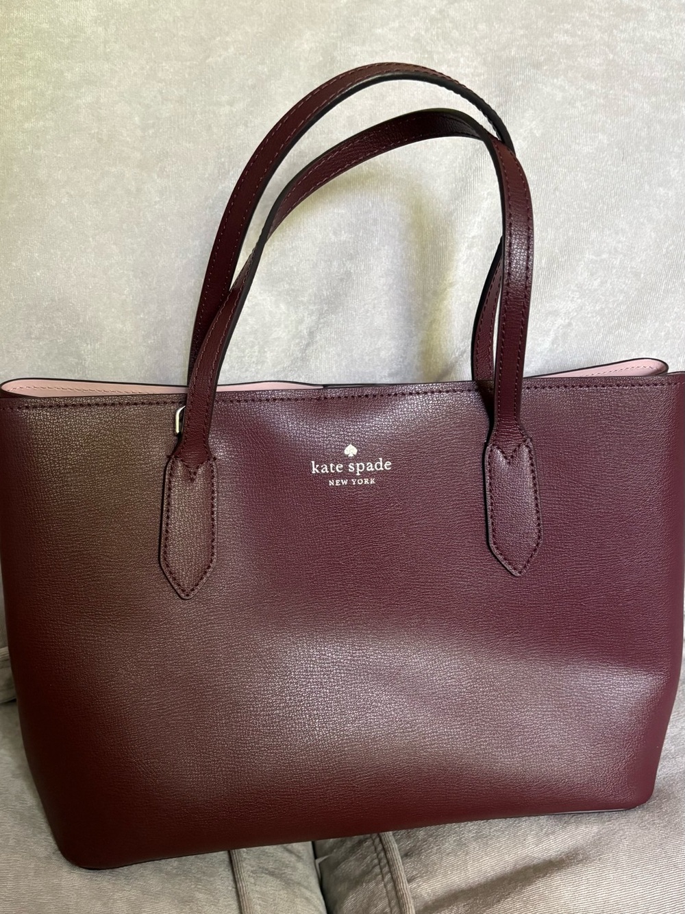 Kate Spade cherrywood leather satchel